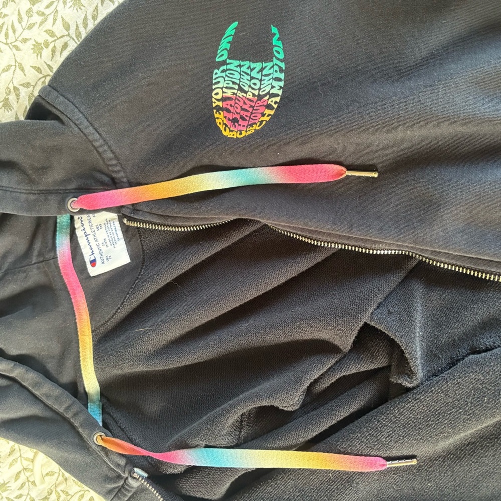 Champion Be Your Own Champion Rainbow Hoodie 2X - Picture 4 of 8